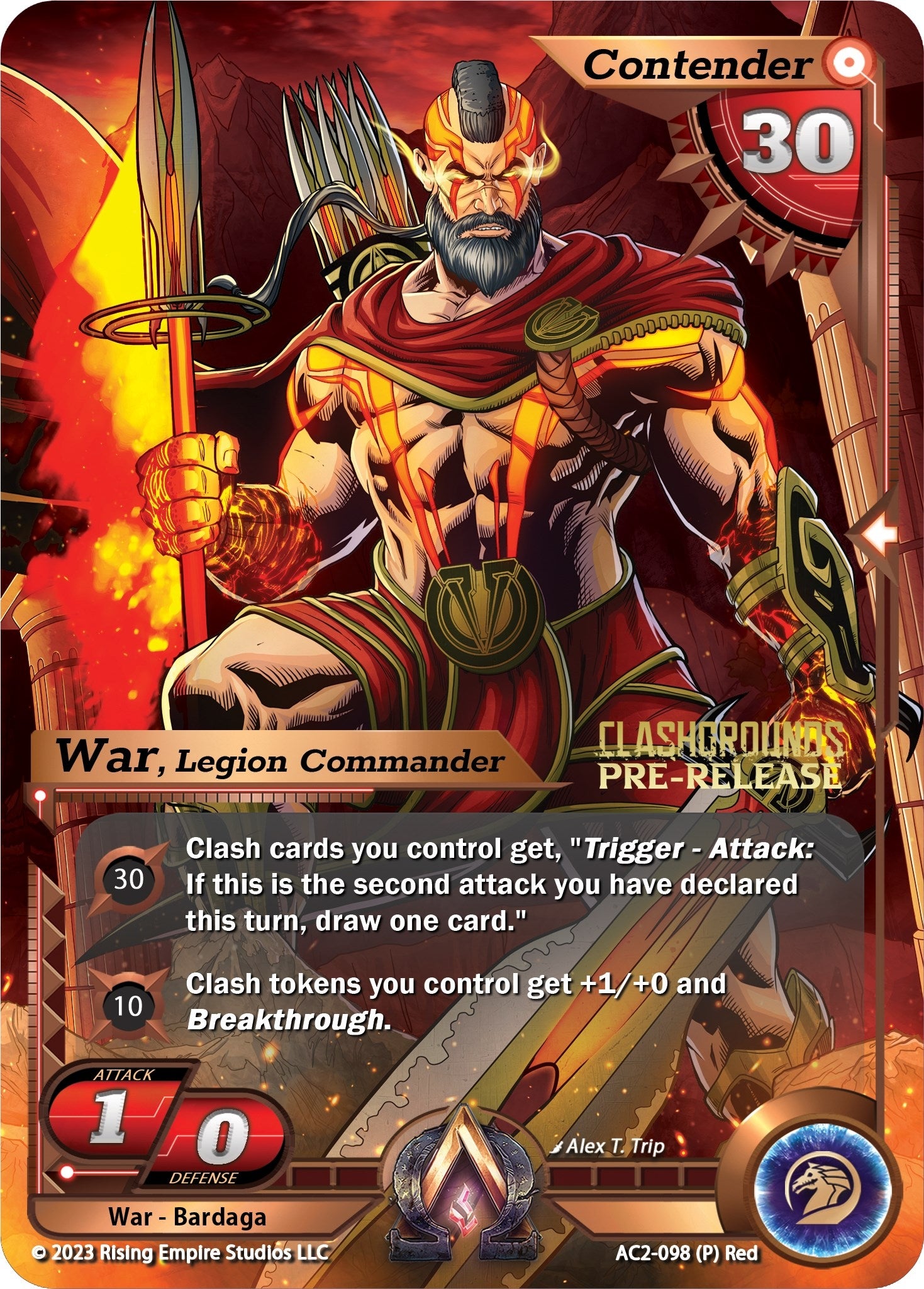 War Legion Commander (Pre-Release) (2098) [AC2] - Alpha Clash Single