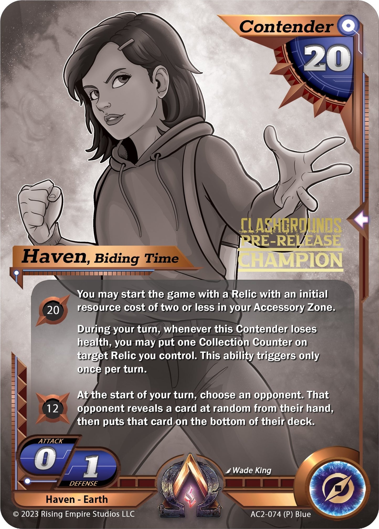 Haven Biding Time (Pre-Release Champion) (2074) [AC2] - Alpha Clash Single