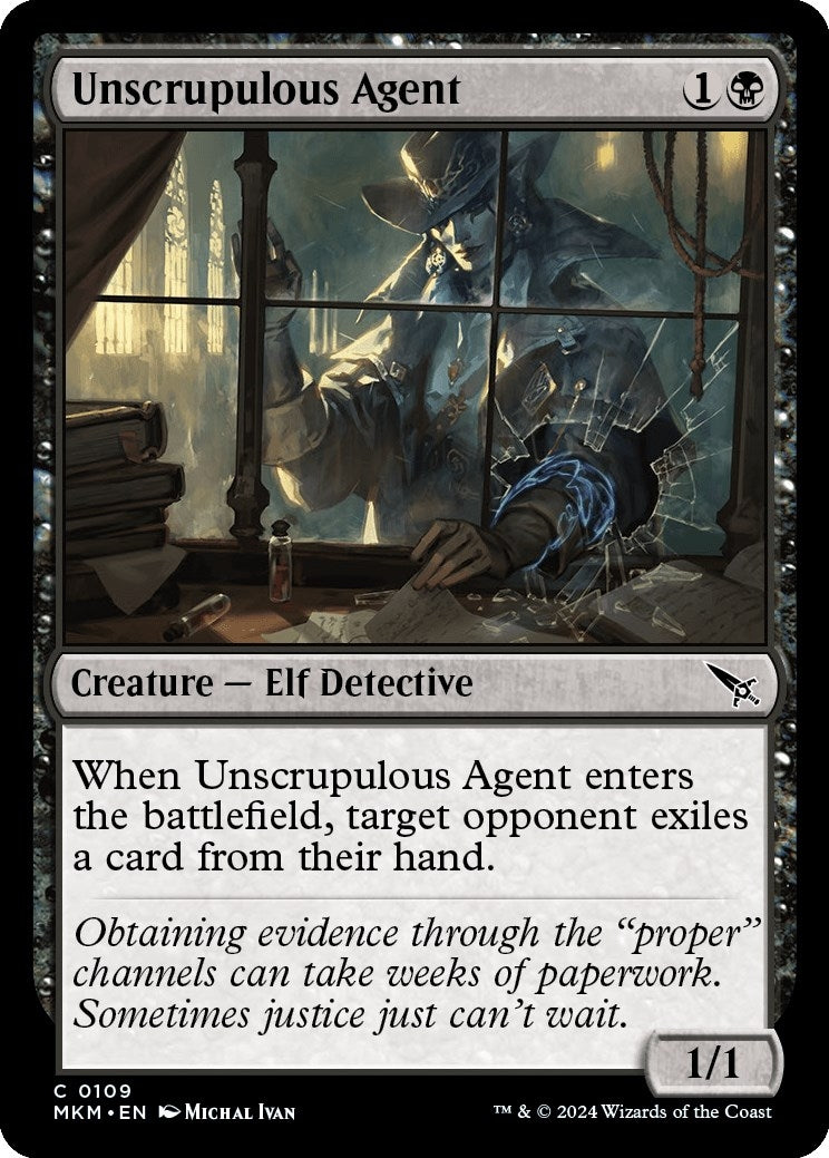 Unscrupulous Agent (109) [MKM] - MTG Single