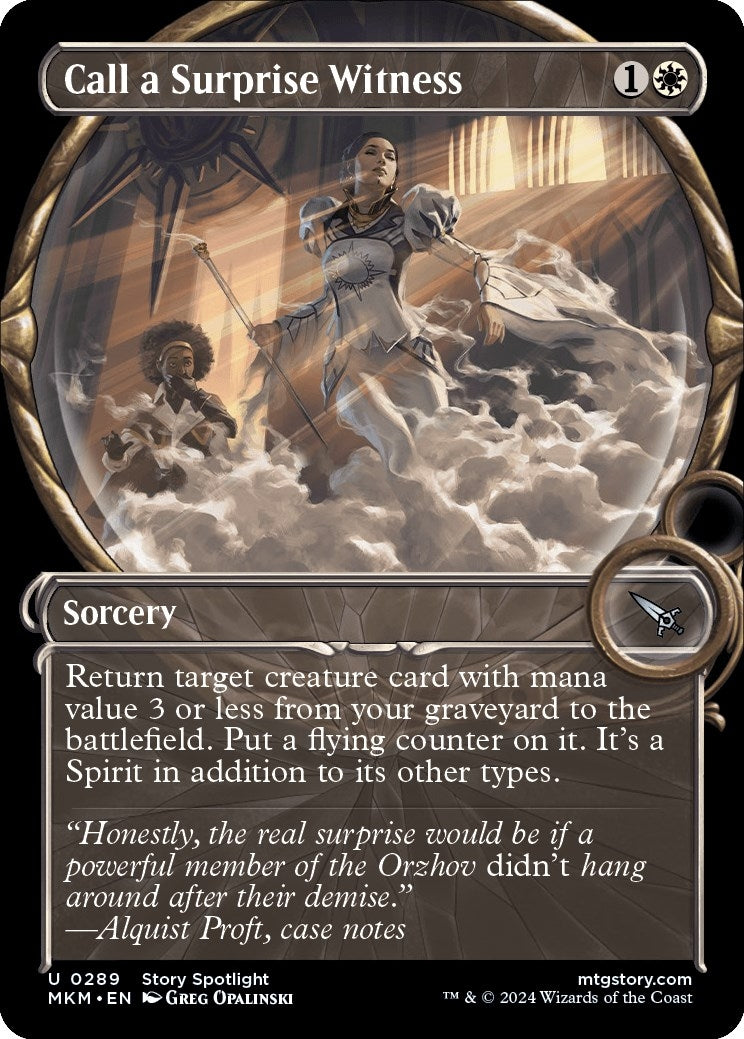 Call a Surprise Witness (Showcase) (289) [MKM] - MTG Single