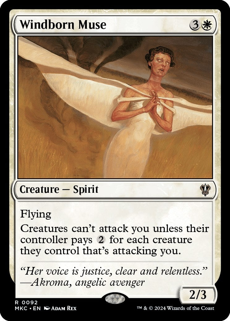 Windborn Muse (92) [MKC] - MTG Single
