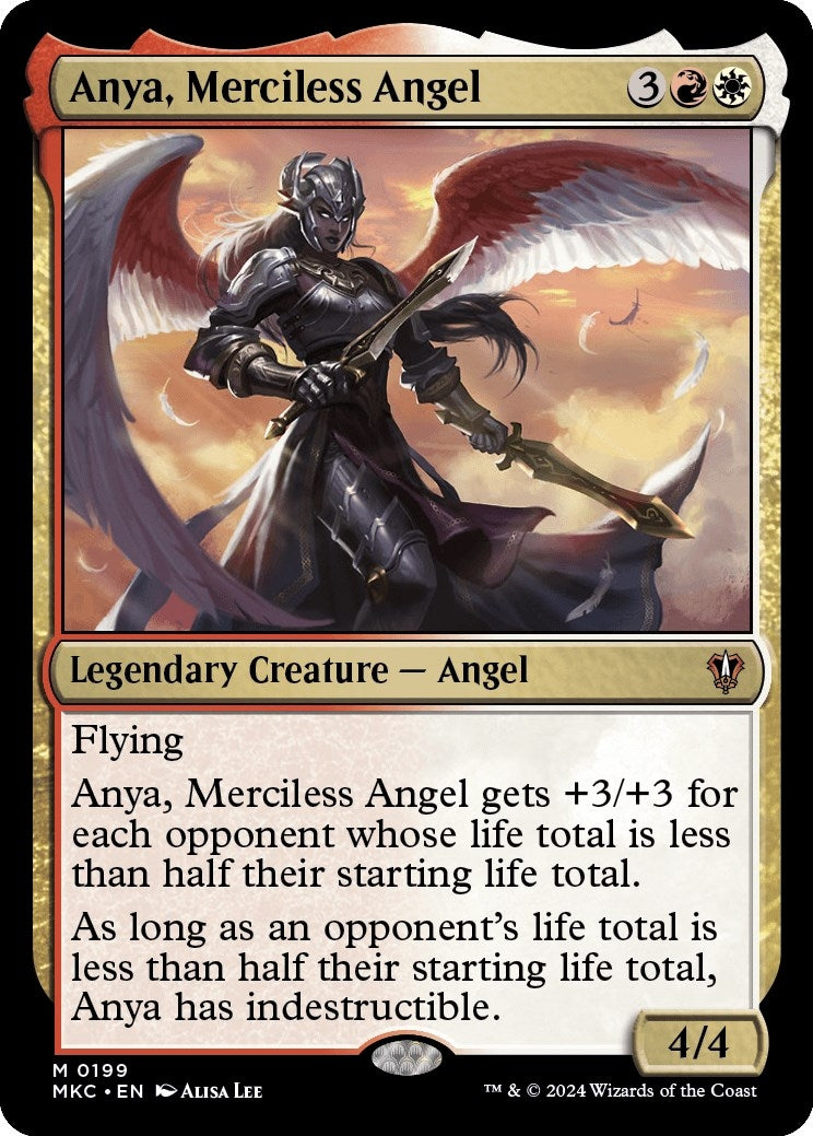 Anya Merciless Angel (199) [MKC] - MTG Single
