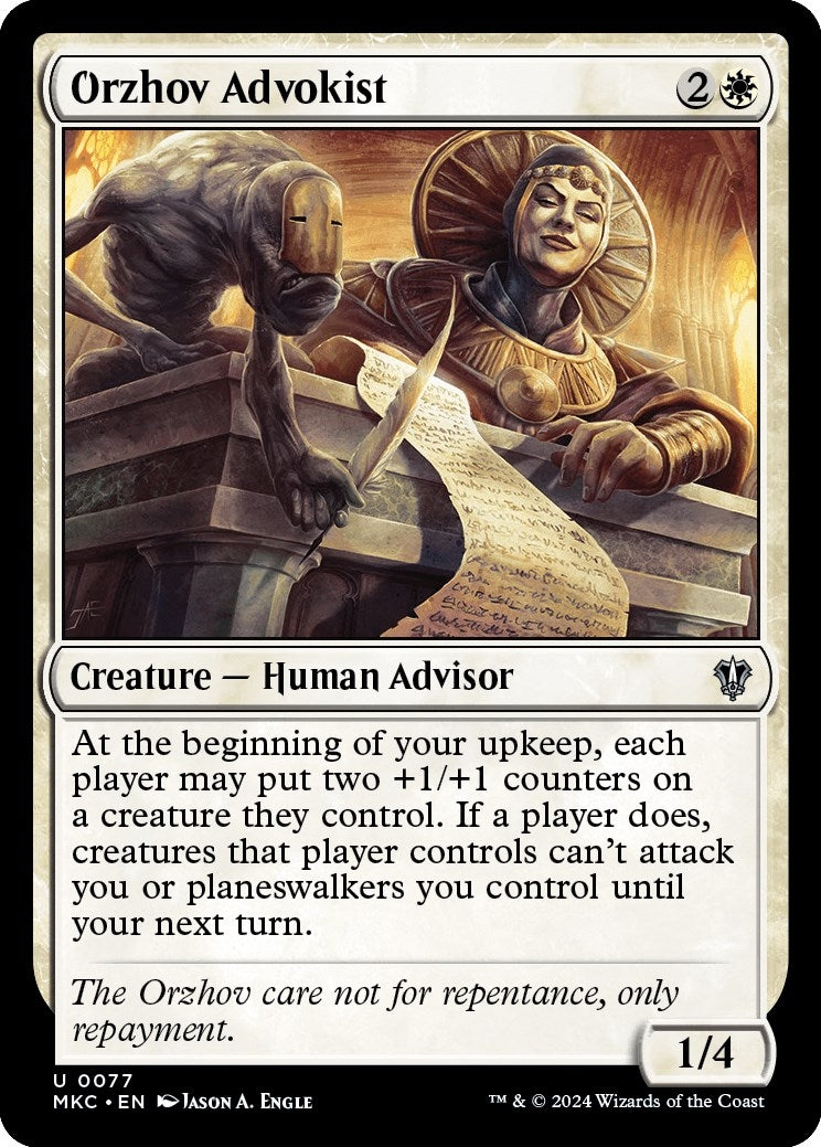 Orzhov Advokist (77) [MKC] - MTG Single