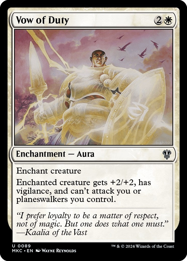 Vow of Duty (89) [MKC] - MTG Single
