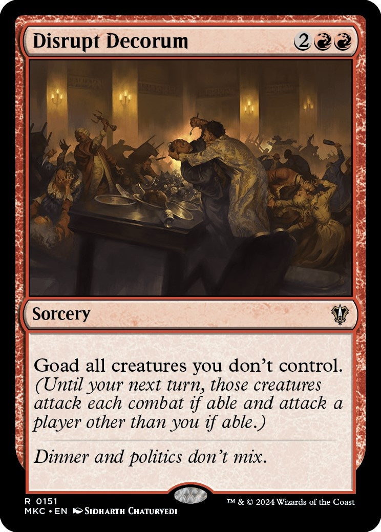 Disrupt Decorum (151) [MKC] - MTG Single