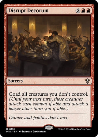 Disrupt Decorum (151) [MKC] - MTG Single