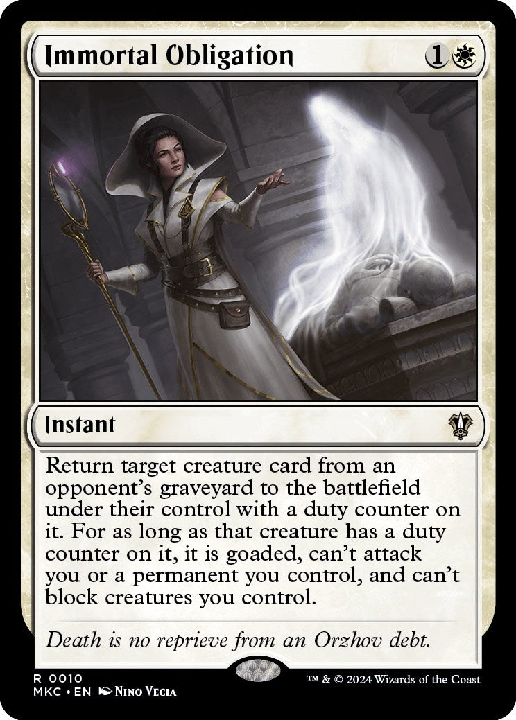 Immortal Obligation (10) [MKC] - MTG Single