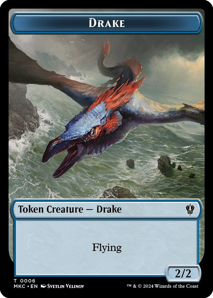 Drake // Cat Double-Sided Token (0) [MKC] - MTG Single