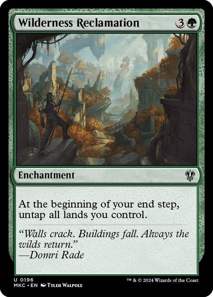 Wilderness Reclamation (196) [MKC] - MTG Single