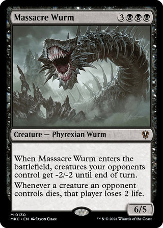 Massacre Wurm (130) [MKC] - MTG Single