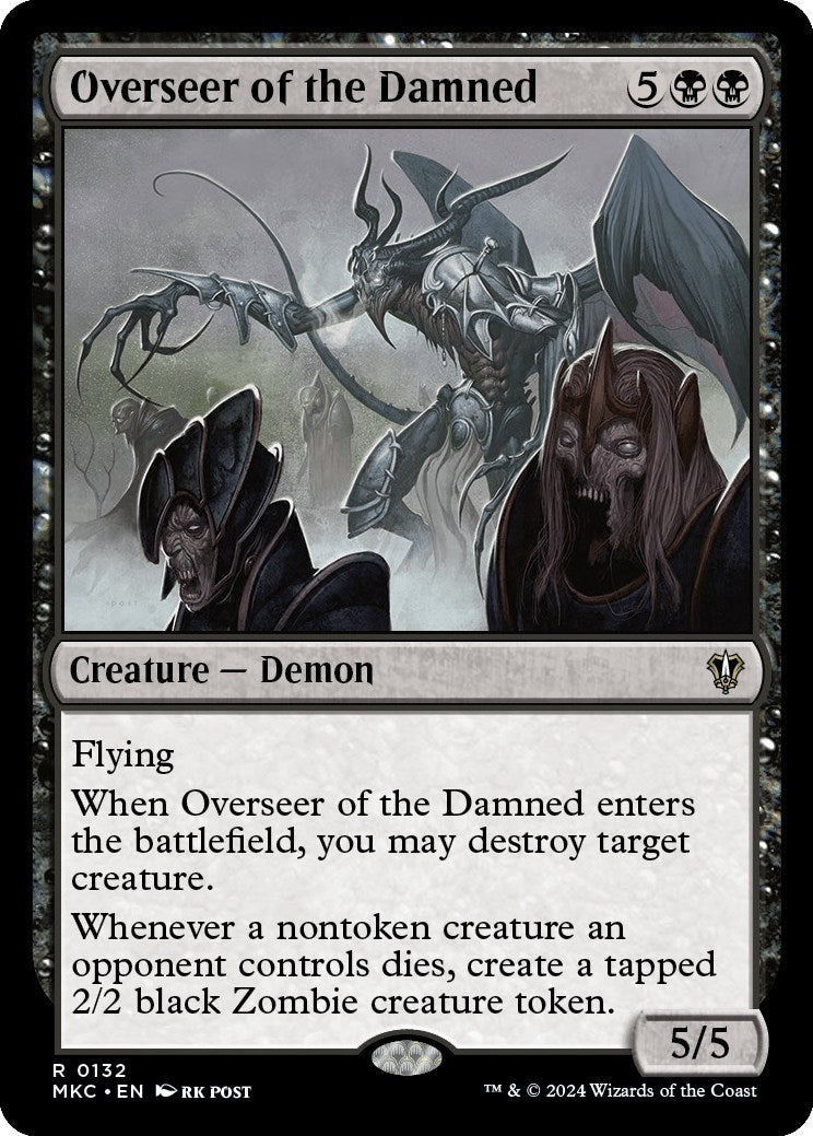 Overseer of the Damned (132) [MKC] - MTG Single