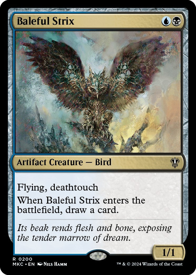 Image for Baleful Strix (200) (Murders at Karlov Manor) - Magic: The Gathering