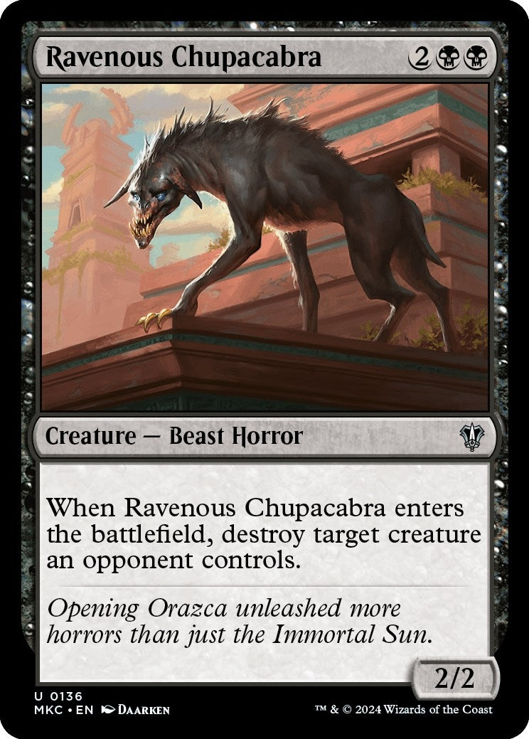 Ravenous Chupacabra (136) [MKC] - MTG Single