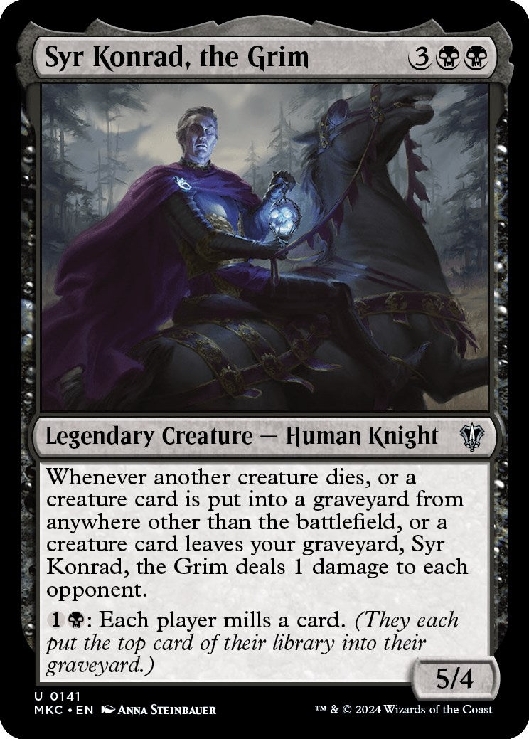 Syr Konrad the Grim (141) [MKC] - MTG Single