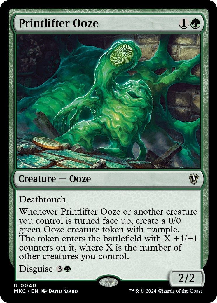 Printlifter Ooze (40) [MKC] - MTG Single