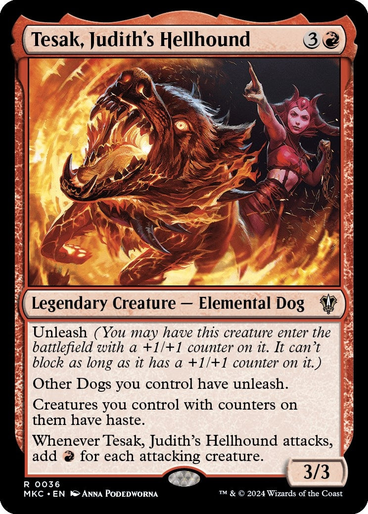 Tesak Judith’s Hellhound (36) [MKC] - MTG Single