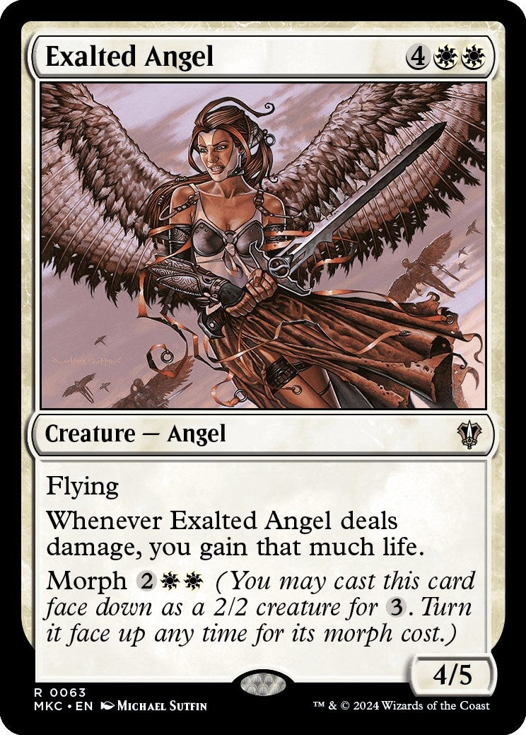 Exalted Angel (63) [MKC] - MTG Single