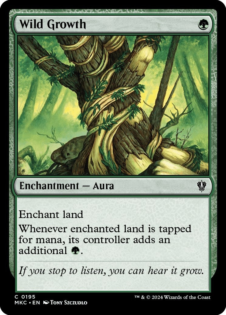 Wild Growth (195) [MKC] - MTG Single
