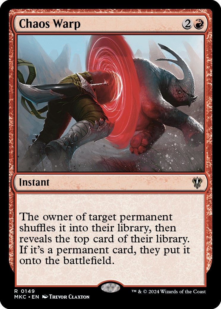 Chaos Warp (149) [MKC] - MTG Single