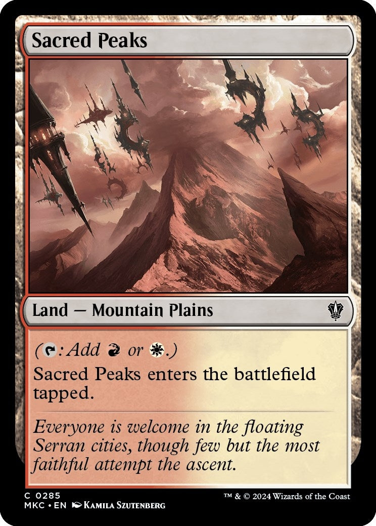 Sacred Peaks (285) [MKC] - MTG Single