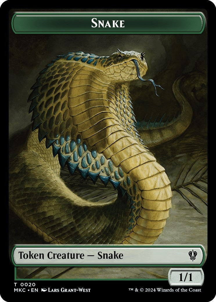 Snake // Morph Double-Sided Token (0) [MKC] - MTG Single