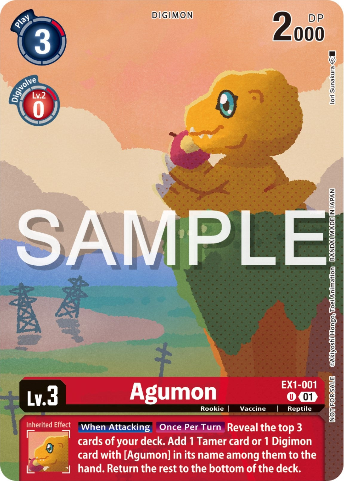 Agumon (Digimon Illustration Competition Pack 2023) (1001) [EX01] - Digimon Card Game Single