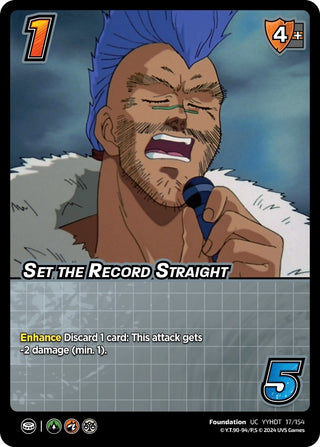 Set the Record Straight (17) [YDT] - UniVersus Single