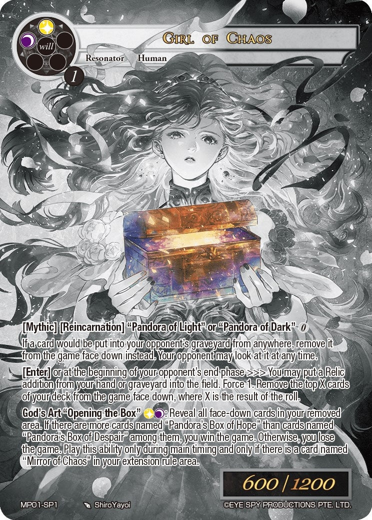 Girl of Chaos (Uber Rare) (11) [MP01] - Force of Will Single