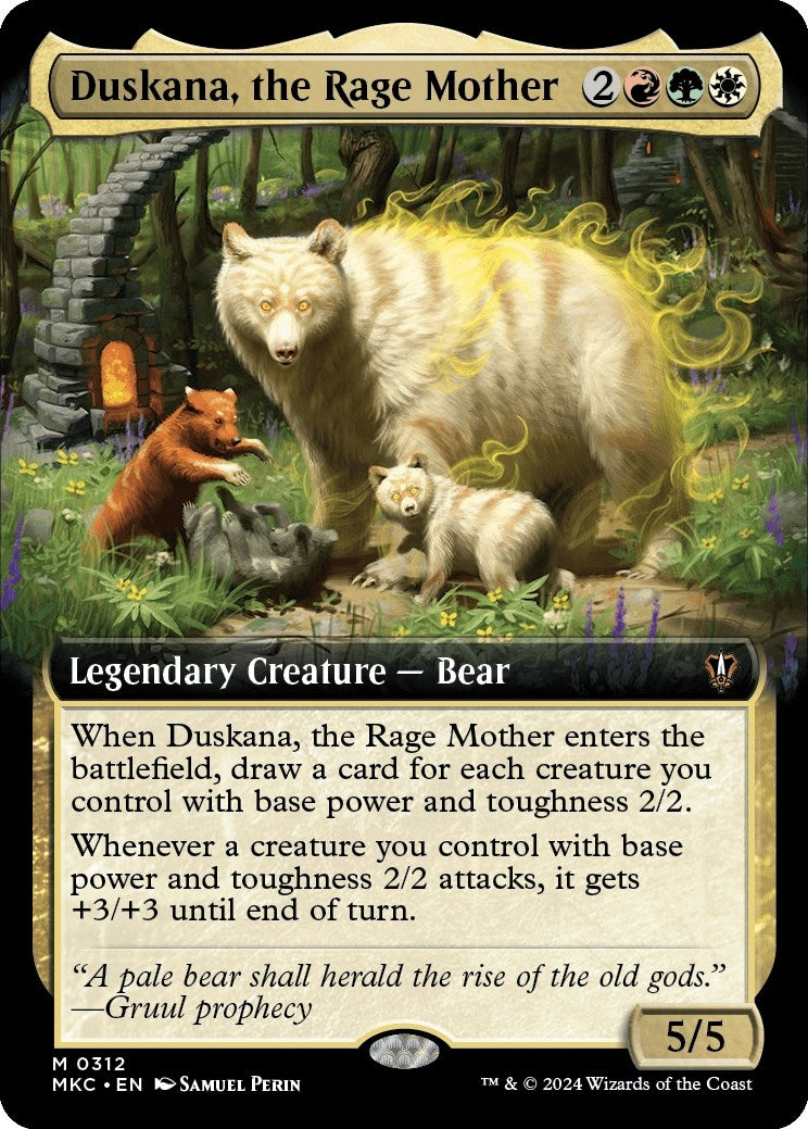 Duskana the Rage Mother (Extended Art) (312) [MKC] - MTG Single