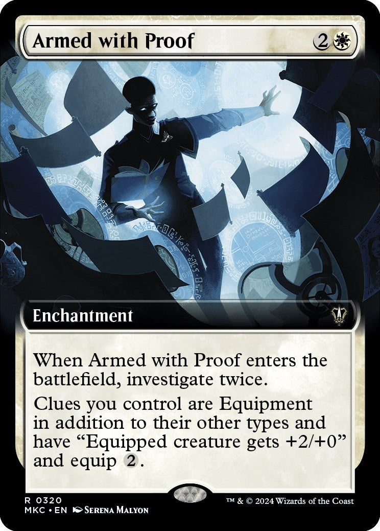 Armed with Proof (Extended Art) (320) [MKC] - MTG Single