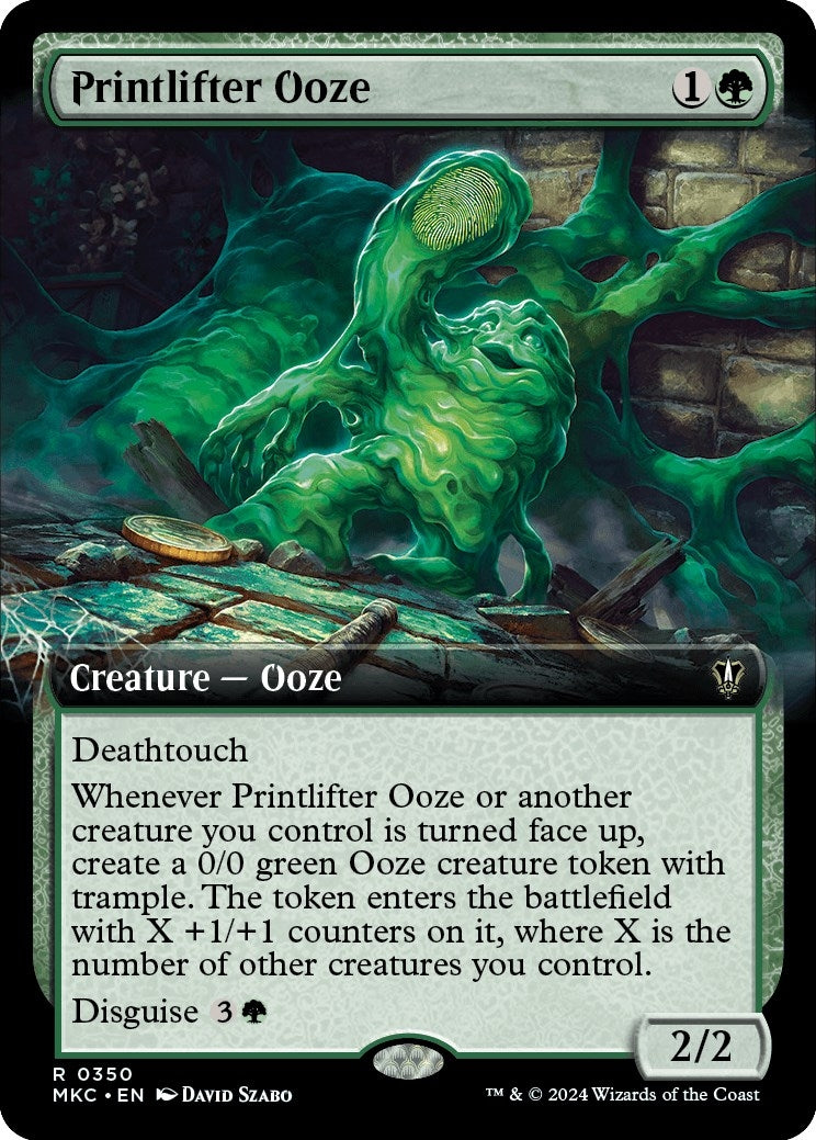 Printlifter Ooze (Extended Art) (350) [MKC] - MTG Single