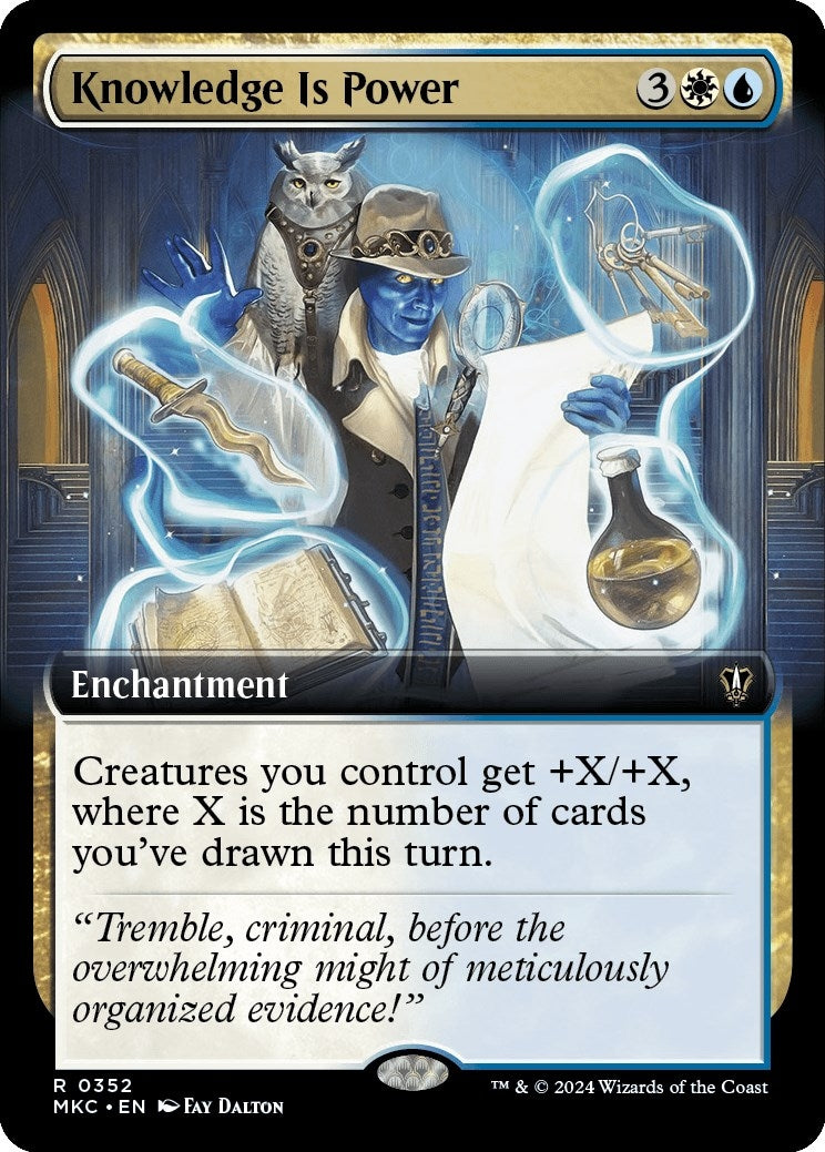 Knowledge is Power (Extended Art) (352) [MKC] - MTG Single