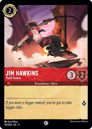 Jim Hawkins - Thrill Seeker (110) (3) - Disney Lorcana Single