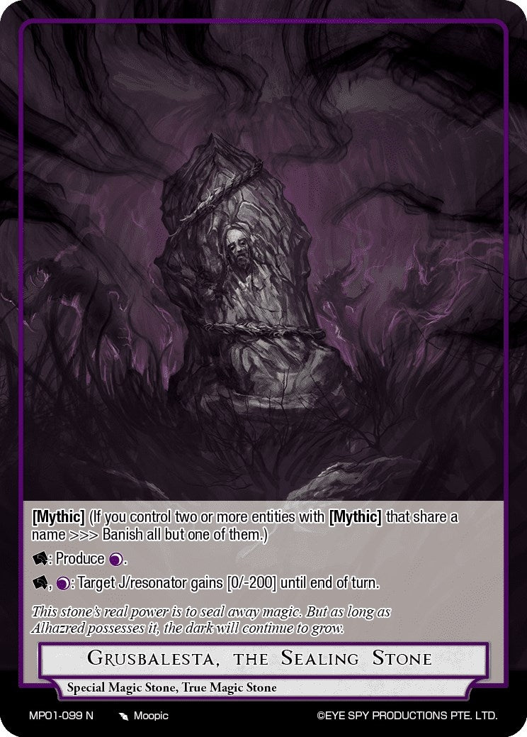 Grusbalesta the Sealing Stone (1099) [MP01] - Force of Will Single
