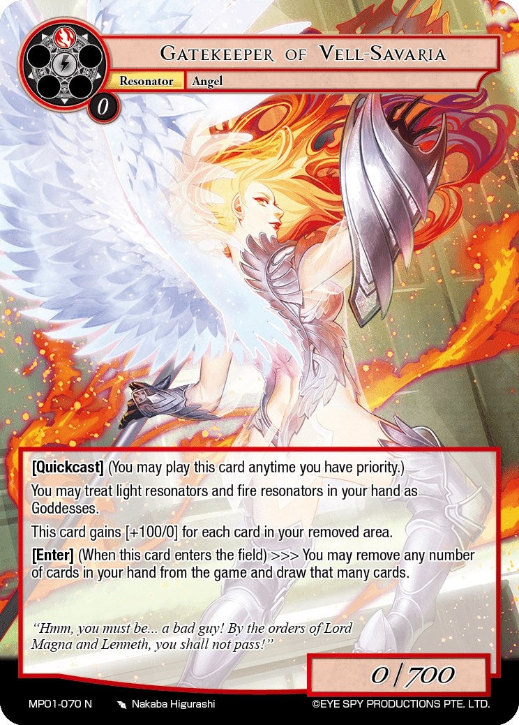 Gatekeeper of Vell-Savaria (1070) [MP01] - Force of Will Single