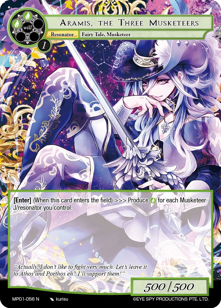 Aramis the Three Musketeers (1056) [MP01] - Force of Will Single