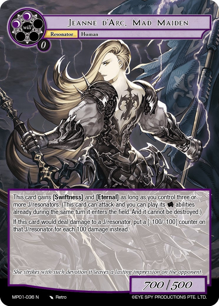 Jeanne d’Arc Mad Maiden (1036) [MP01] - Force of Will Single