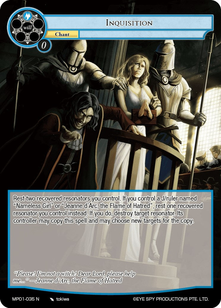 Inquisition (1035) [MP01] - Force of Will Single