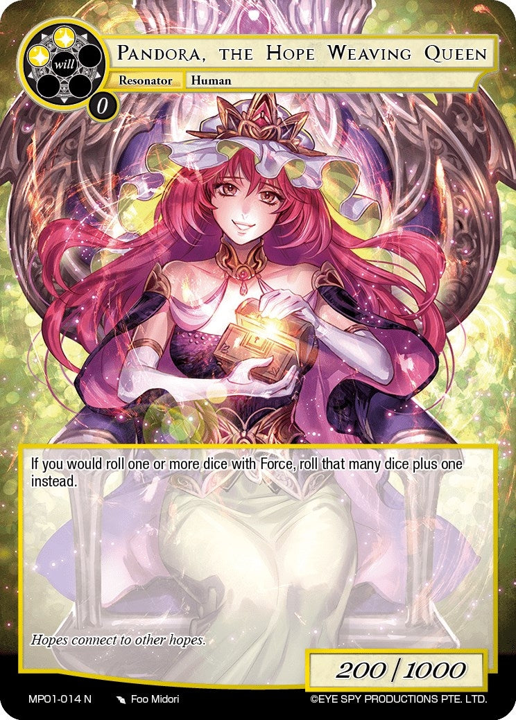 Pandora the Hope Weaving Queen (1014) [MP01] - Force of Will Single