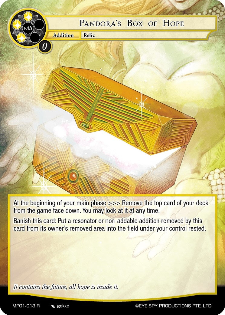 Pandora’s Box of Hope (1013) [MP01] - Force of Will Single