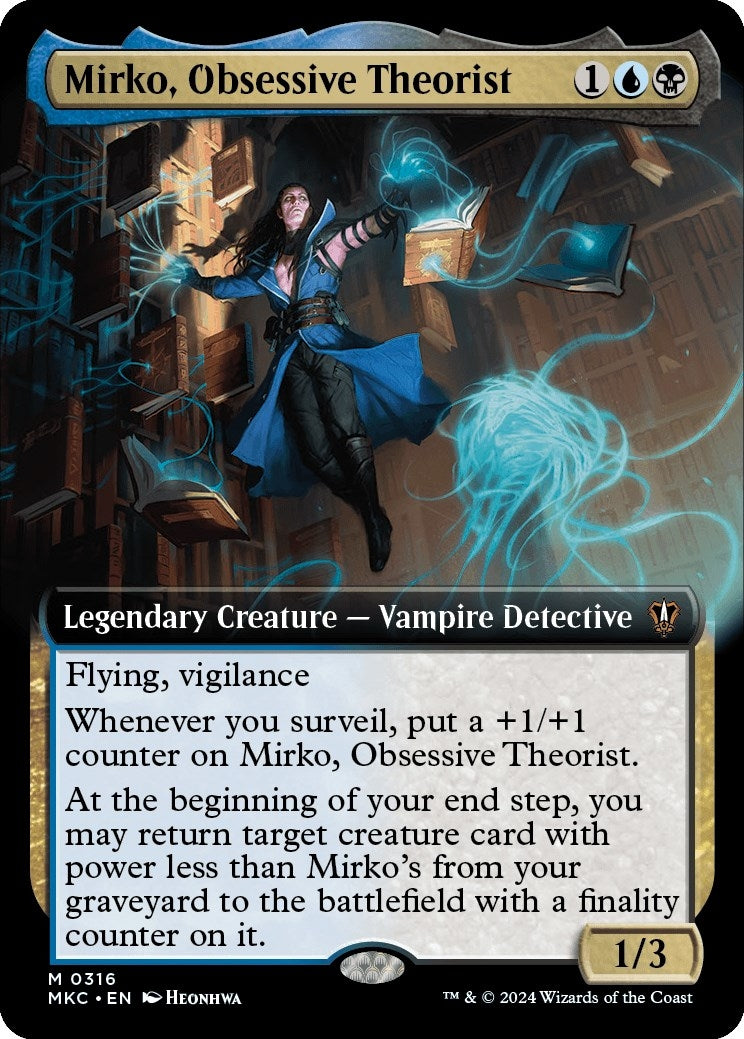 Mirko Obsessive Theorist (Extended Art) (316) [MKC] - MTG Single