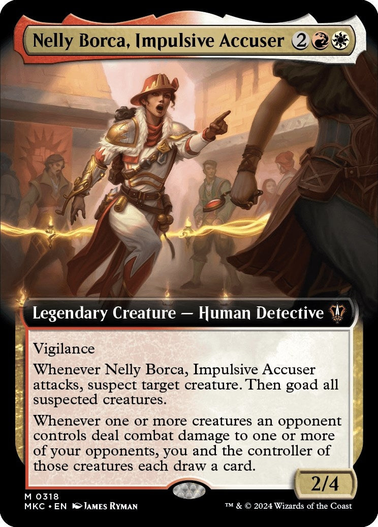 Nelly Borca Impulsive Accuser (Extended Art) (318) [MKC] - MTG Single