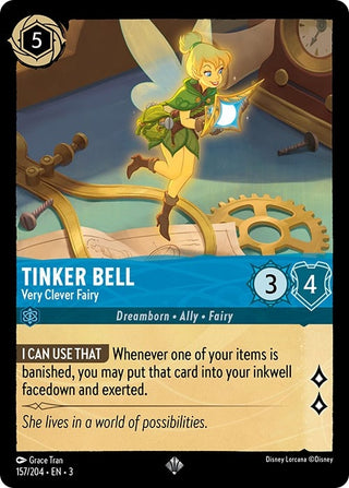 Tinker Bell - Very Clever Fairy (157) (3) - Disney Lorcana Single