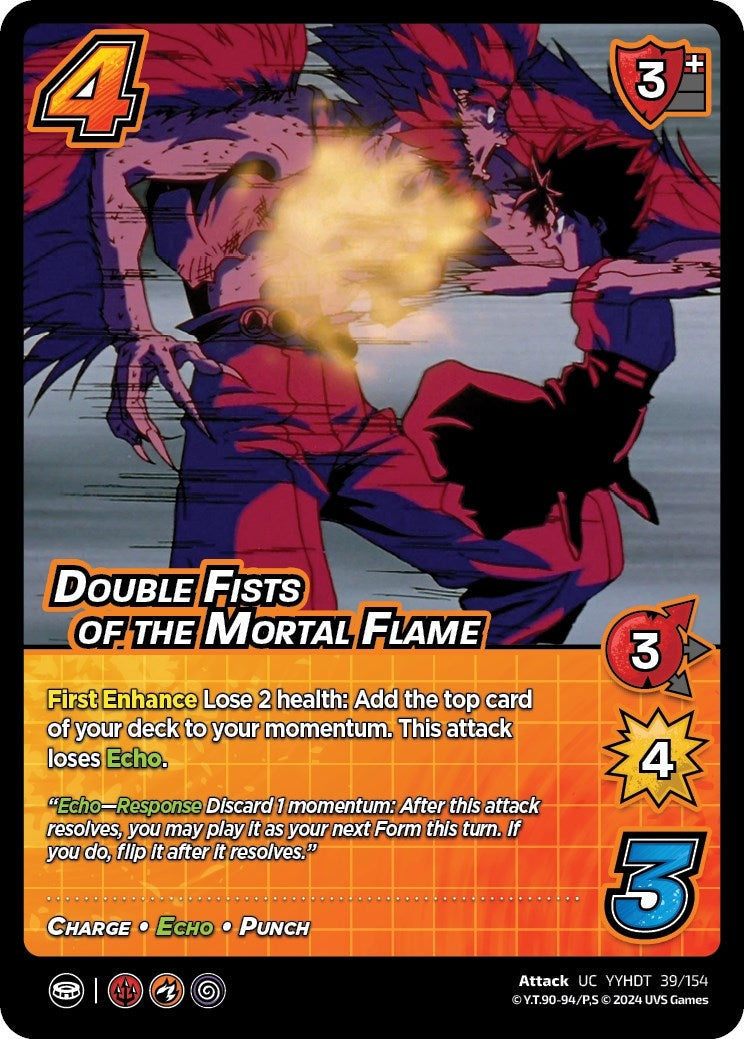 Double Fists of the Mortal Flame (39) [YDT] - UniVersus Single