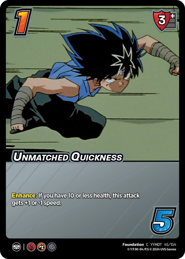 Unmatched Quickness (45) [YDT] - UniVersus Single