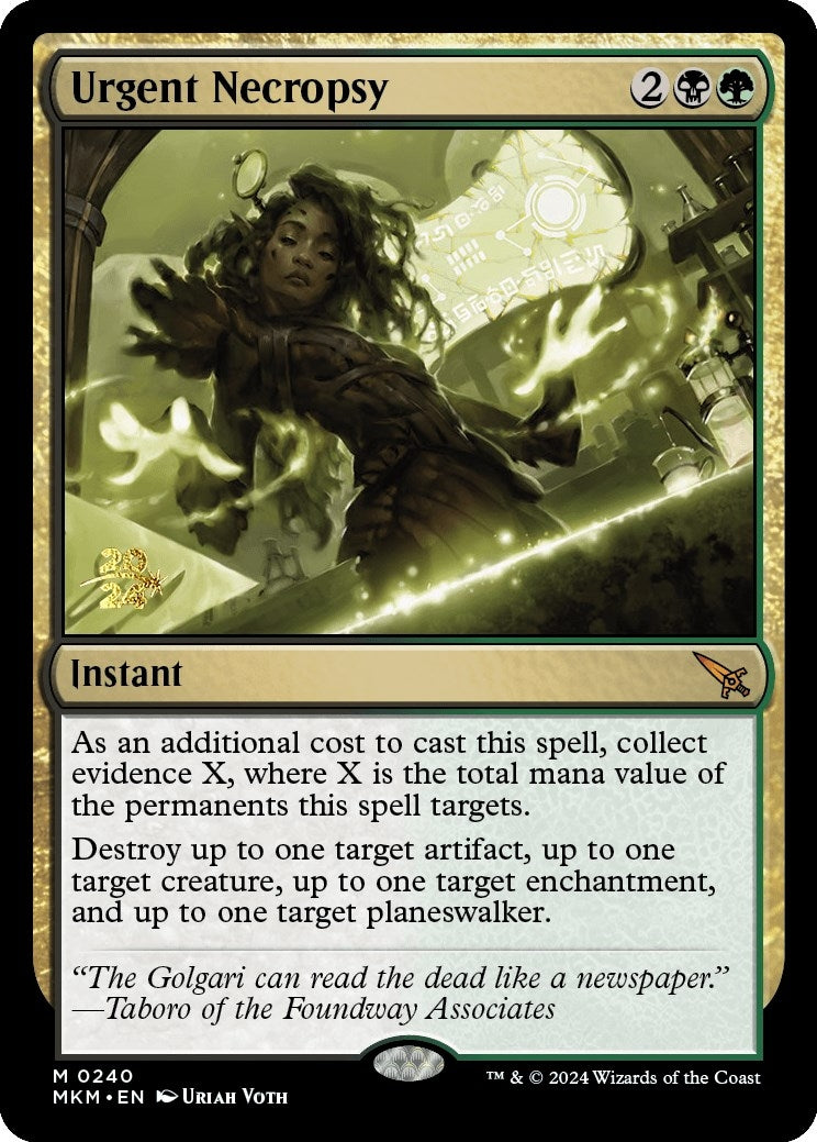 Urgent Necropsy (240) [PRE] - MTG Single