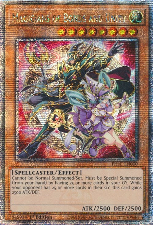 Magicians of Bonds and Unity (Quarter Century Secret Rare) (0) (PHNI) - YuGiOh Single