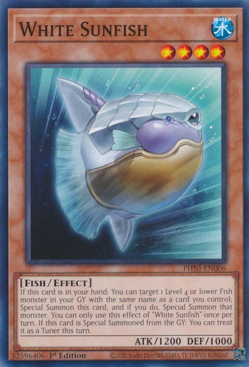 White Sunfish (6) (PHNI) - YuGiOh Single