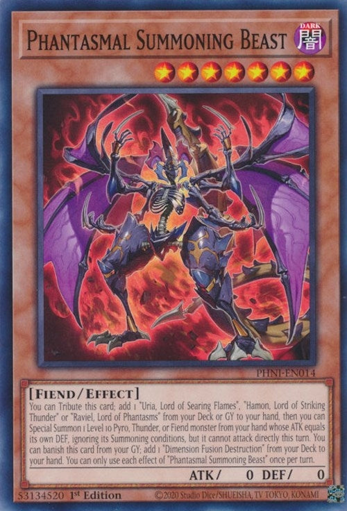 Phantasmal Summoning Beast (14) (PHNI) - YuGiOh Single