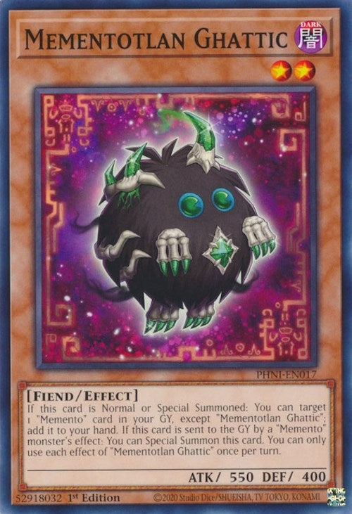 Mementotlan Ghattic (17) (PHNI) - YuGiOh Single